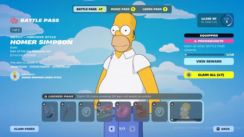 Colaboración entre Fortnite y Los Simpson: fecha de lanzamiento, evento, mapa, cosméticos y más